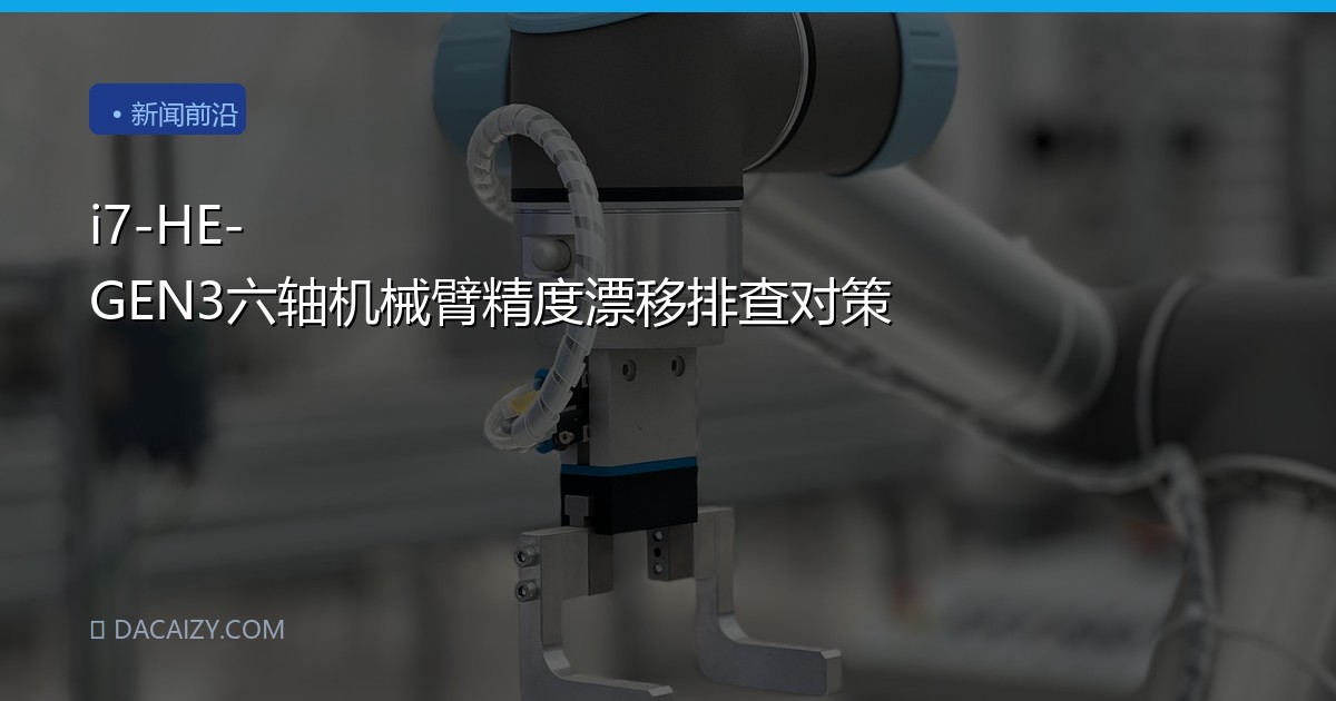 i7-HE-GEN3六轴机械臂精度漂移排查对策
