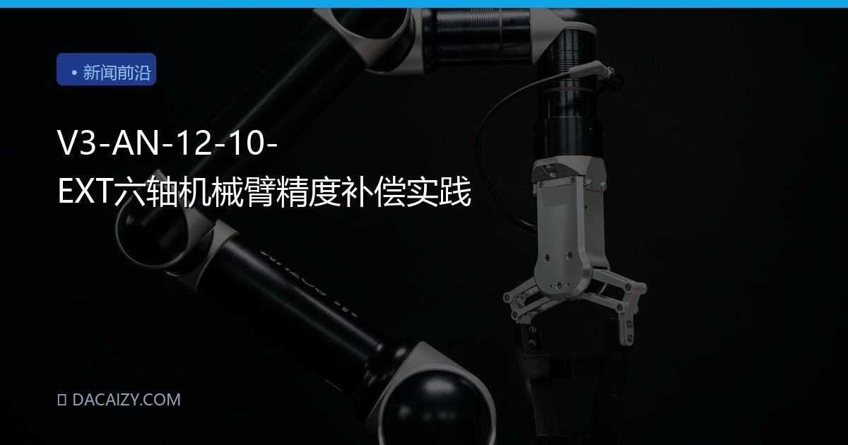 V3-AN-12-10-EXT六轴机械臂精度补偿实践